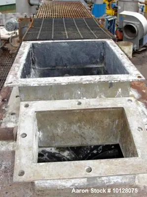 Used Twin Screw Stainless Steel Hollowscrew Dryer. Twin 12" diameter x 128" long scre