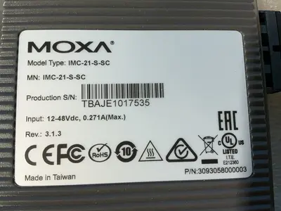 Used MOXA IMC21SSC Misc Networking Equipment Ohio US | HGR 24 #1478137