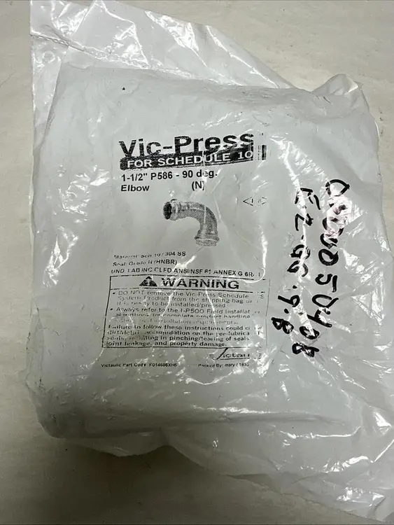 Used VIC-PRESS P586 Valves/Fittings | Surplus Asset Holdings #1219054