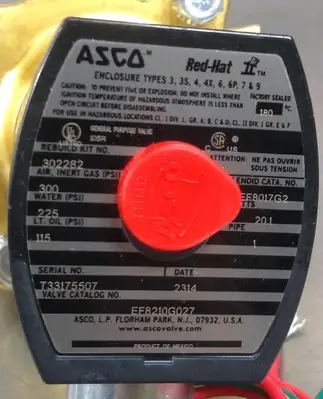 Asco EF8210G027 Solenoid Valve Loc6D12