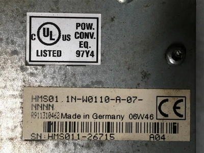 USED REXTROTH HMS01.1N-W0110 (5)-