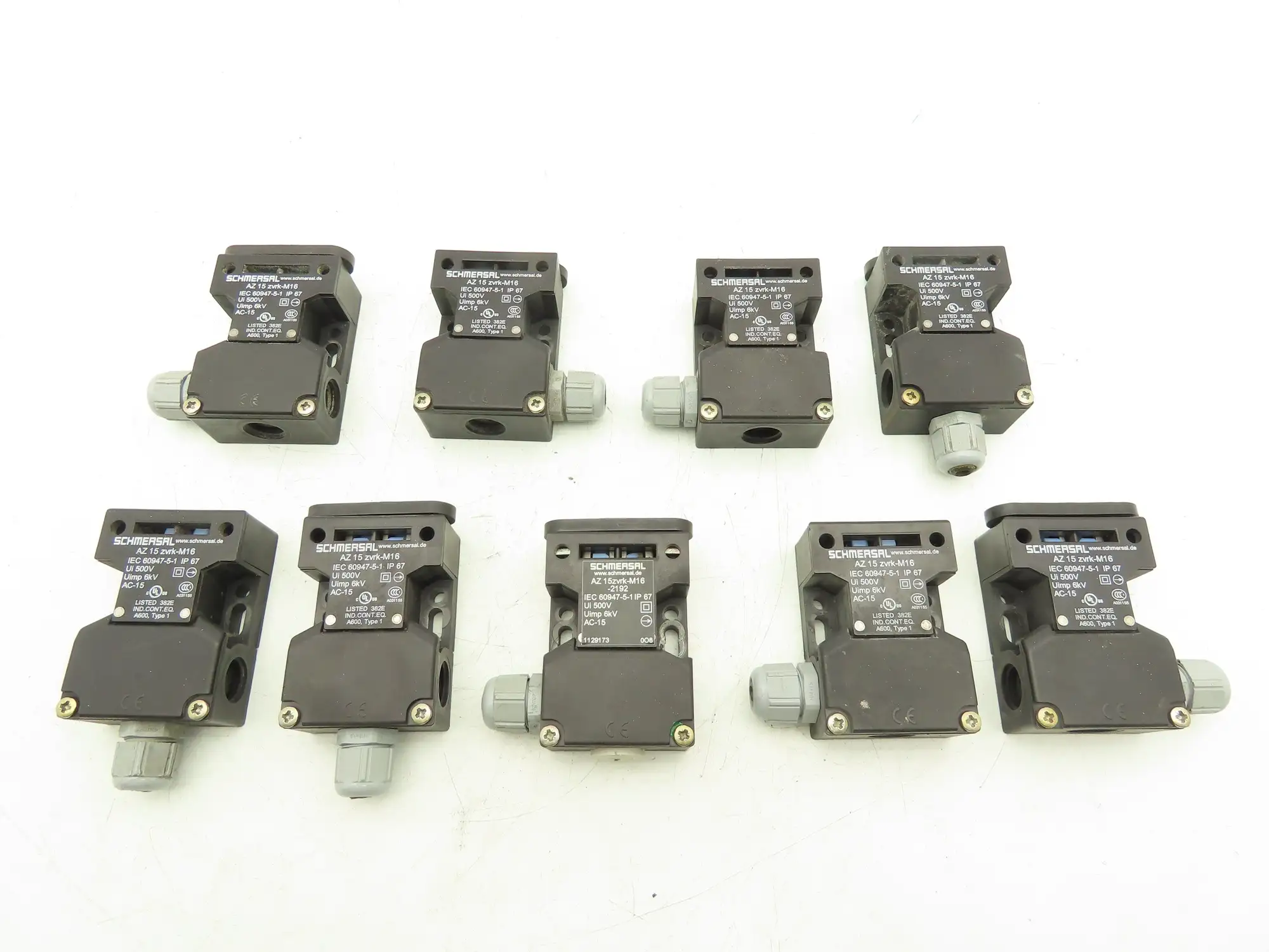 Schmersal AZ 15 zvrk-M16 Safety Interlock Switch Lot of 9
