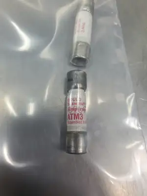 USED Gould Shawmut ATM-3 AMP-TRAP FUSE, 3A, 600VAC/500VDC