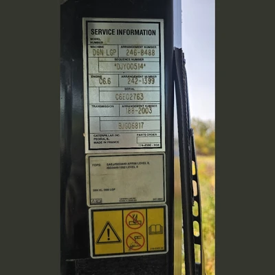 USED 2007 CATERPILLAR D6N LGP