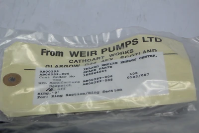 New | in-Stock Weir Pumps LTD AB00259 Pump & Valve Parts California US | Davliegogo LLC #1705266