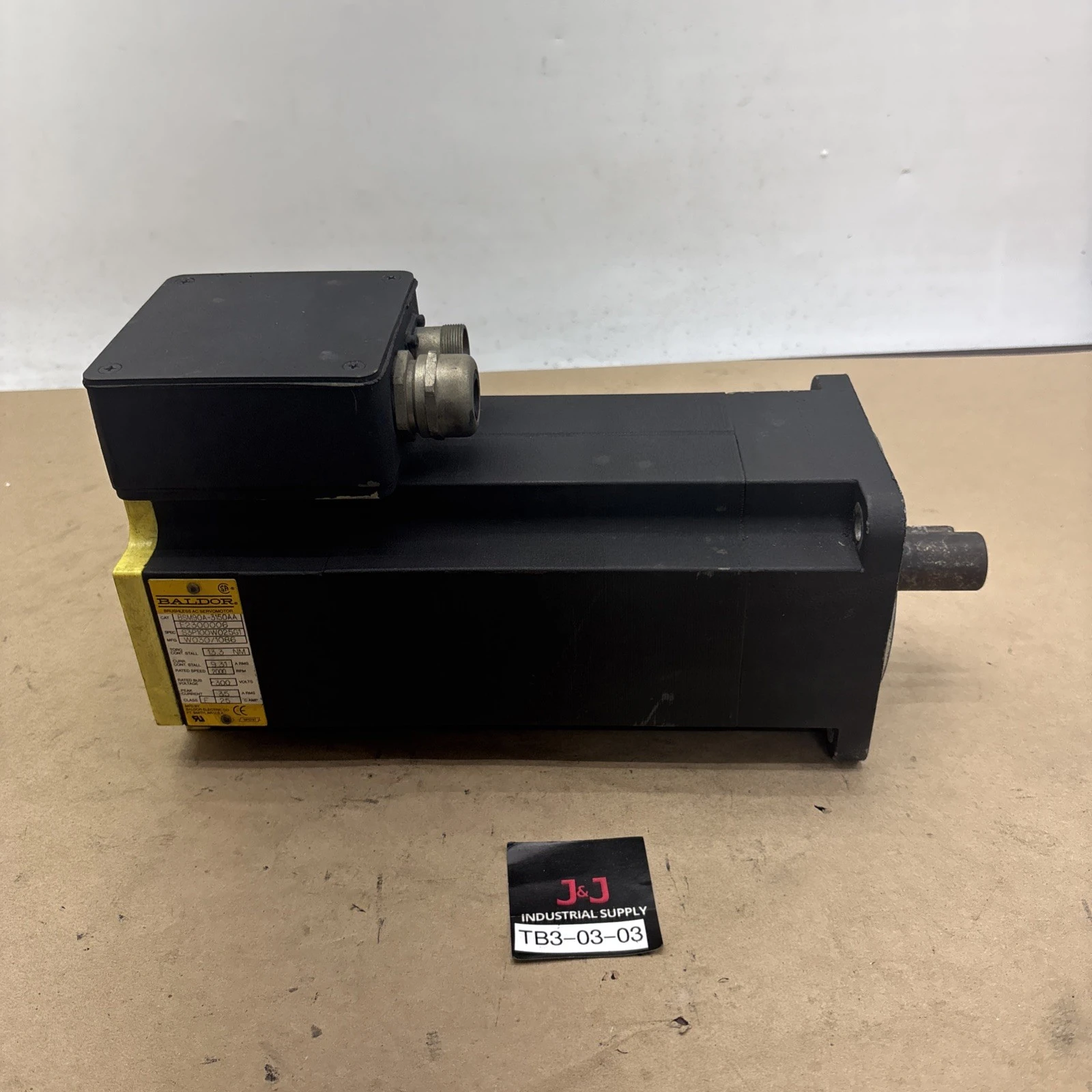 Used Baldor BSM90A-3150AA Servo Motors Indiana US | J&J Industrial Supply #1567517