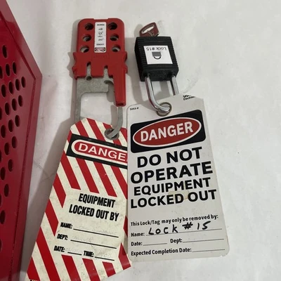 Brady Lock Box Lock Out For Safety Box Red (Everything In Photos Included)