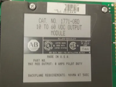 USED ALLEN BRADLEY 1771-0BD OUTPUT MODULE 17710BD