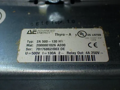 Used ADVANCED ENERGY 2A 500130 H1 Industrial Controls Ohio US | HGR 24 #802969