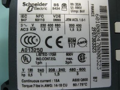 Mixed Lot (12) Schneider Telemecanique Control Relay w (4) Auxiliary Contact D9