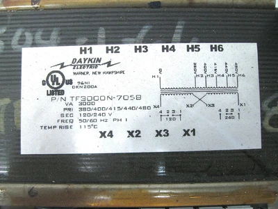 USED DAYKIN TF3000N-705B