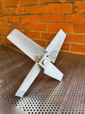 Used 55" STAINLESS STEEL MIXING SHAFT 1" DIAMETER W/ 12" IMPELLER Agitator Shaft California US | Equipment Lab #1415106