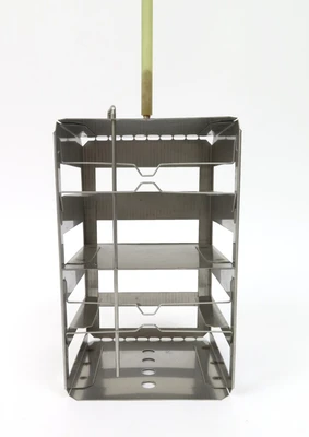 USED Stainless Cryogenic Freezer Inventory Rack
