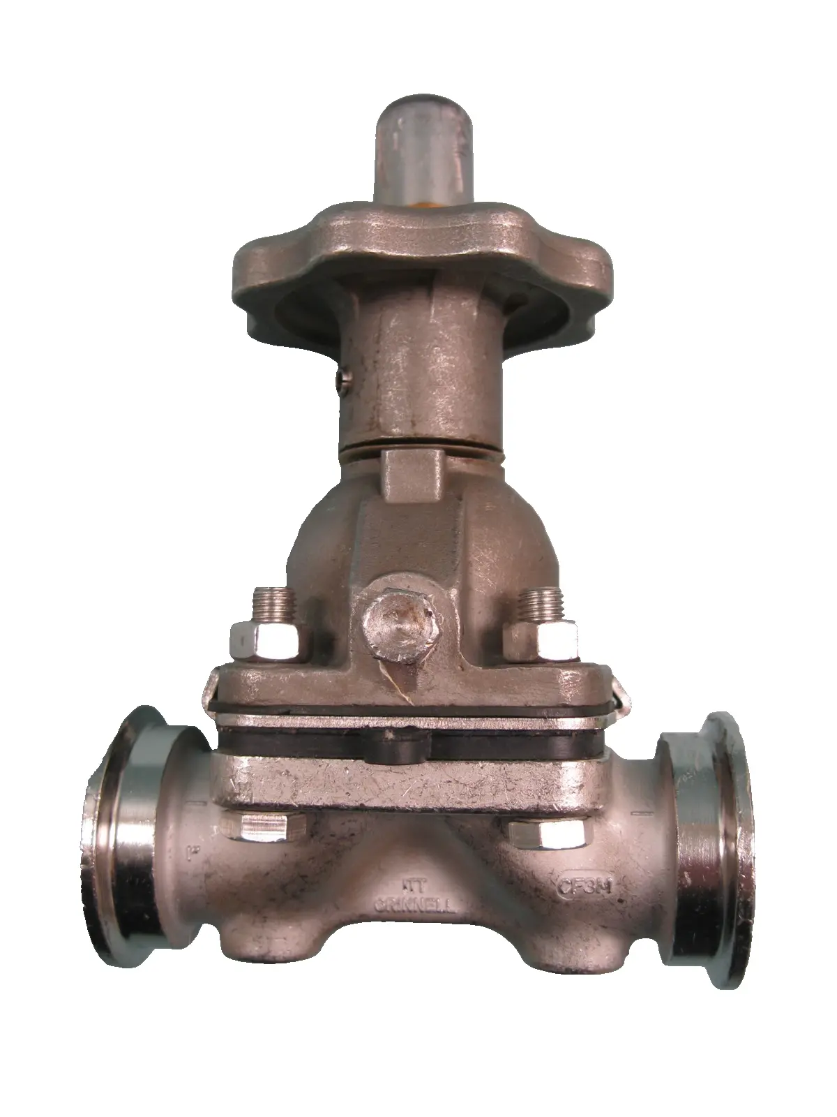 ITT Manual Stainless Sanitary Diaphragm Valve 1" Tri-Clamp G3