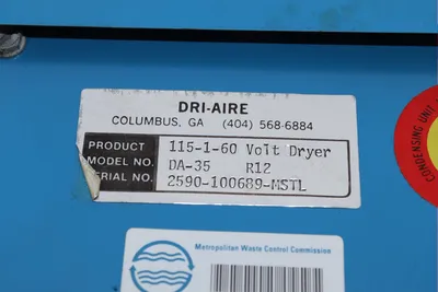 USED DRI-AIRE DA-35
