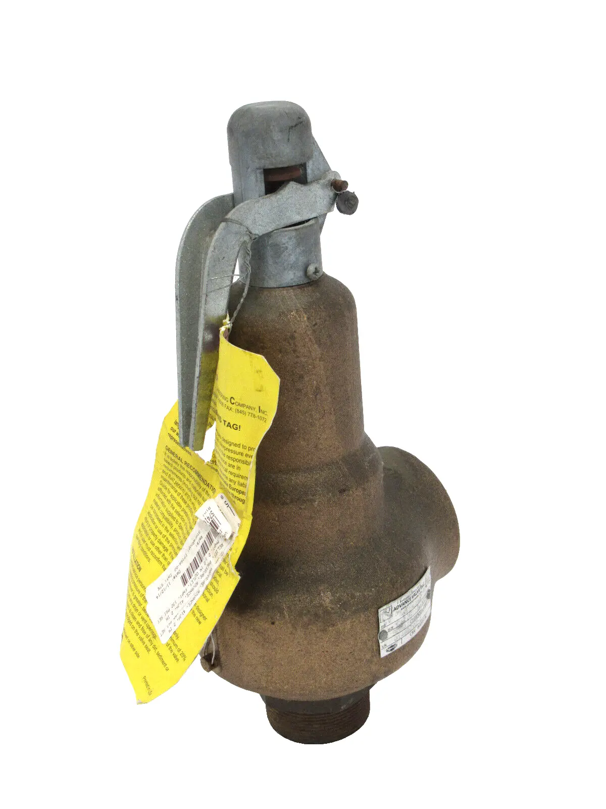NEW ADVANCE VALVE 041AJHA SAFETY VALVE 132PSI 2"x2.5"