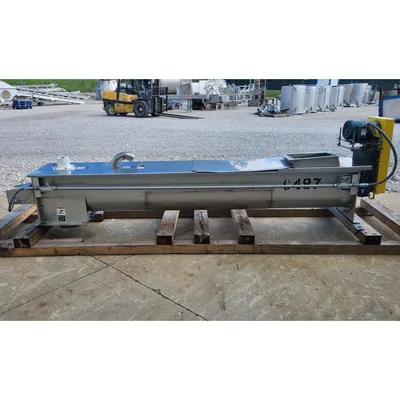 Used 13" dia. X 9' Long Industrial Screw Auger Conveyor