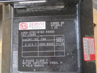 Used FANUC A06B-0752-B190 C941J0966 Servo Motors Texas US | Aucto #1307257