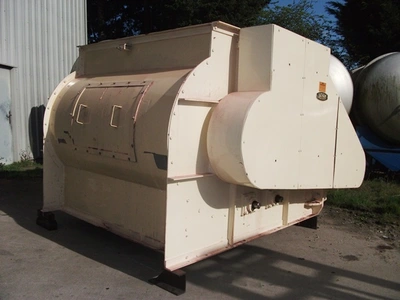 2,000L Tatum Forberg Twin Shafted Stainless Steel Mixer 22 kw