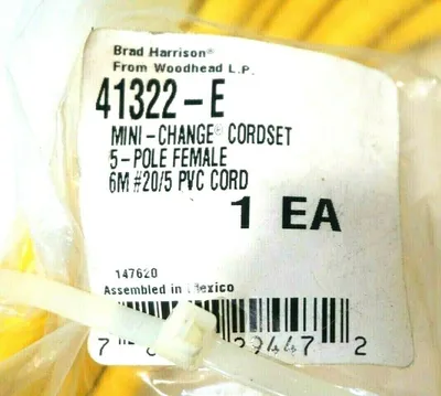 NEW BRAD HARRISON 41322-E CORDSET 41322E