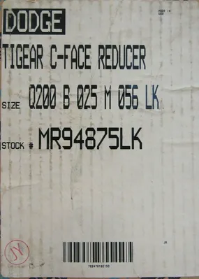 NEW DODGE MR94875LK GEAR REDUCER Q200 B 025 M 056 LK