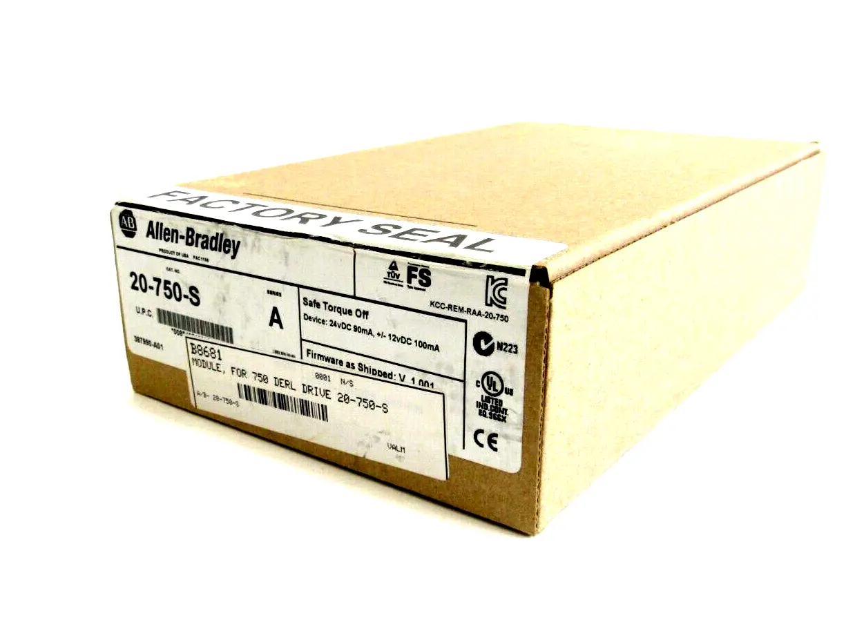 SEALED ALLEN BRADLEY 20-750-S MODULE SAFE TORQUE OFF SERIES A 20750S NEW,SURPLUS