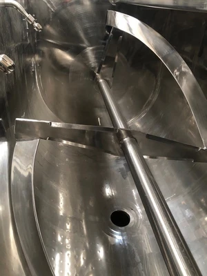 6,000L Azzini S/S JKTD U Trough Mixer