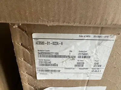 NEW 2019 ABB ACS580-01- 022A-6