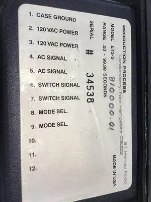 USED PRODUCTION PROCESS ET2-S