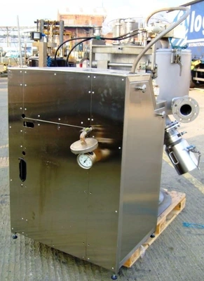 GFT V 63-U perforate basket centrifuge, Hastelloy C22.