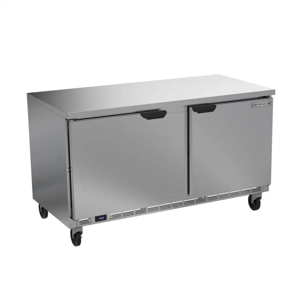 Beverage-Air WTF60AHC-FLT 60" W Worktop Freezer W/ (2) Section & (2) Doors, 115v