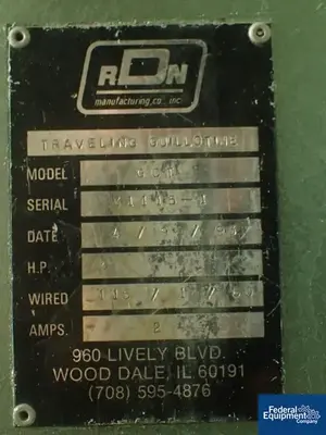 USED RDN RDN Die Cutter, Model GCT