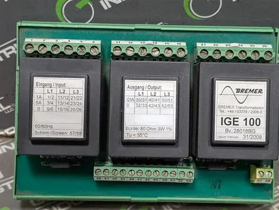 Bremer IGE 100 3 Phase Current Detection Module 28018BG Used