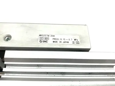 USED SMC GUIDED SLIDE TABLE CYLINDER 20MM STROKE 25MM BORE