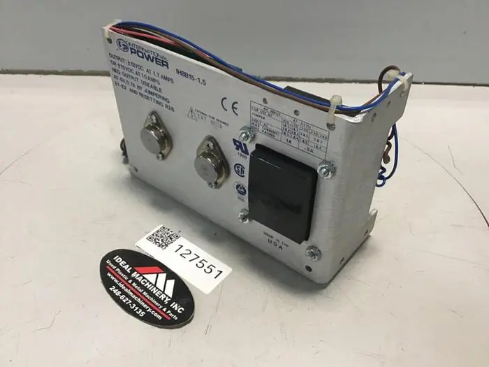 Used INTERNATIONAL POWER IHBB15-1.5 Power Supplies Michigan US | Ideal Machinery #707229