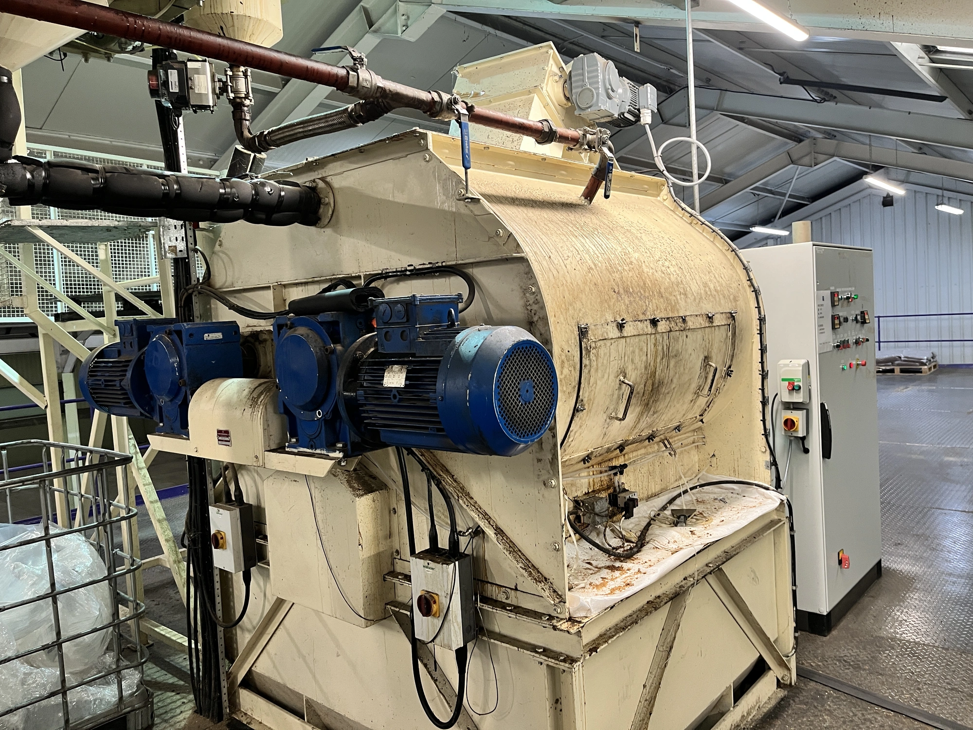 750L S/S Tatham Forberg Twin Shafted Paddle Mixer 11 kw