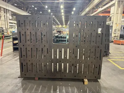 72" X 96" X 3" THICK ANGLE PLATE: STOCK #23548