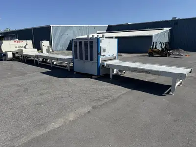 Makor Finishing Line w/ Butfering Sander, Q-One Reciprocating Sprayer, and FASTDRY Curing Oven