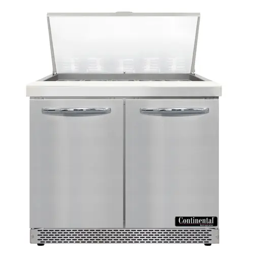 Continental D36N15M-FB 36" Designer Line Sandwich/salad Prep Table W/ Refrigerated Base, 115v