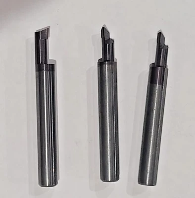 Lot of 3 Solid Carbide Boring Bar Lathe Mill Machinist Tools 5/16 Shank