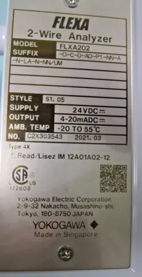 New | in-Stock Yokogawa FLXA202-D-C-D-AD-P1-NN-A-N-LA-N-NN/UM Misc Electrical & Power Parts New Hampshire US | Bitter End Trading #1471162