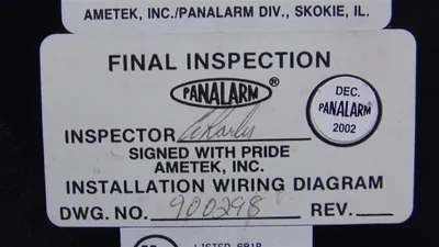 Panalarm Series 910 Annunciator Module 910AC120E1H1WB1 Used