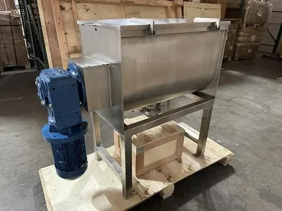 New NEC 5 Cu Ft Stainless Steel Double Ribbon Blender