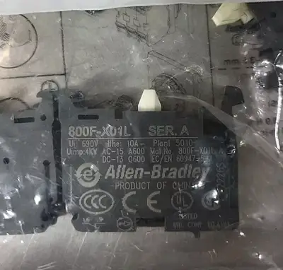 Allen Bradley 800F-X01L SerA Contact Block (Pk w/10) Loc4B130