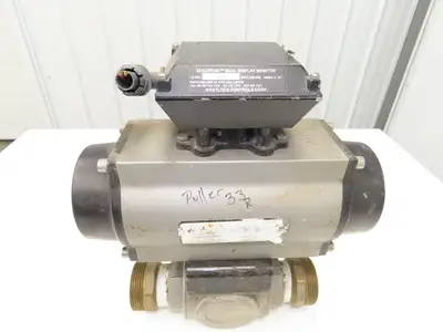 Bettis RPB2250-SR4  2"NPT 3-Way Ball Valve 316SS w/Pneumatic Actuator 120psi