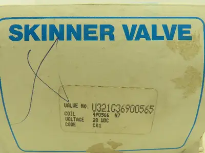 Honeywell Skinner U321G36900565 Solenoid Valve 2-Way NC 28VDC 5-150 PSI 3/4" NPT