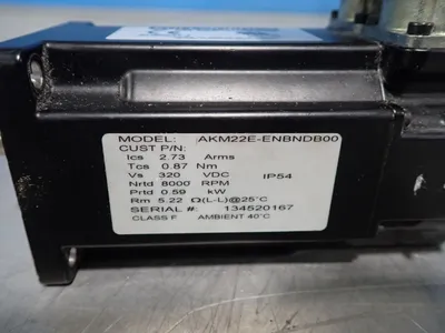 Used KOLLMORGEN AKM22EENBNDB00 Servo Motors | HGR 24 #730903