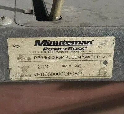 USED 2005 MINUTEMAN PB36000QP KLEEN SWEEP 35