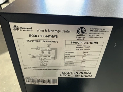Used VINOTEMP EL-24THWB Bottle Coolers Michigan US | Miedema Asset Management Group #1483479