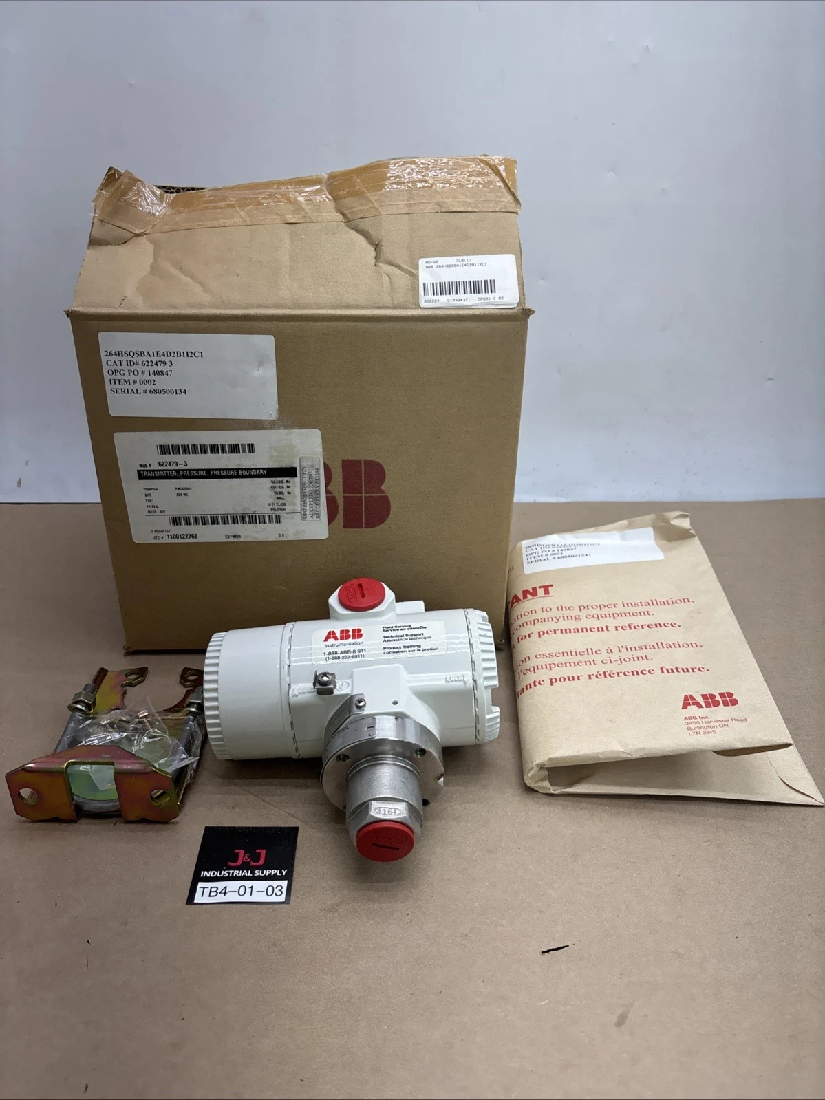New | in-Stock ABB 264HSQSBA1E4D2B1I2C1 Test Equipment - Other Indiana US | J&J Industrial Supply #1259657